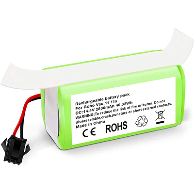 RoboVac مكنسة كهربائية بطارية ليثيوم 11S 15C 15T 14.4V 2800mAh بطارية ليثيوم أيون