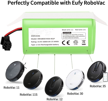 Ecovacs Deebot 2600mAh بطارية ليثيوم أيون 14.4V بطارية قابلة لإعادة الشحن N79S