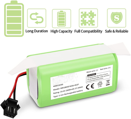 Ecovacs Deebot 2600mAh بطارية ليثيوم أيون 14.4V بطارية قابلة لإعادة الشحن N79S