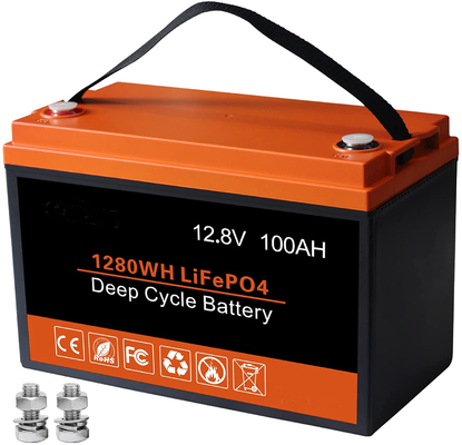 1.2 كجم بطارية قابلة لإعادة الشحن 12V 100AH ​​بطارية ليثيوم LFP دورة عميقة