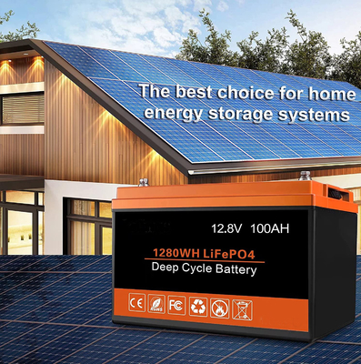 1.2 كجم بطارية قابلة لإعادة الشحن 12V 100AH ​​بطارية ليثيوم LFP دورة عميقة